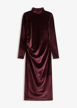 Midikleid aus softem Samt|bonprix Hot