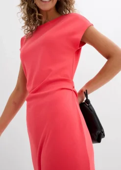 bonprix Kleider|Bekleidung·Pullover & Strickjacken|Midikleid aus softem Viskose-Mix paradiespink