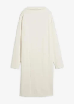bonprix Kleider|Bekleidung·Pullover & Strickjacken|Midikleid aus Viskose-Mix perlweiß