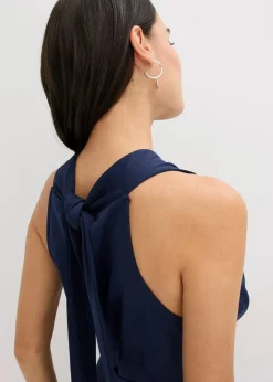 Midikleid in Wickel-Optik mit Plissee-Einsatz|bonprix Best