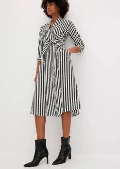 Midikleid mit Bindeband|bonprix Outlet