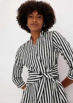 Midikleid mit Bindeband|bonprix Outlet