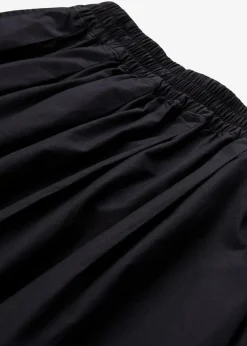 bonprix Röcke|Zweiteiler & Sets|Midirock aus reiner Baumwolle schwarz