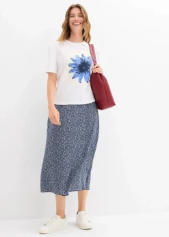 Midirock aus fließender Viskose|bonprix Clearance