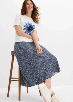 Midirock aus fließender Viskose|bonprix Clearance