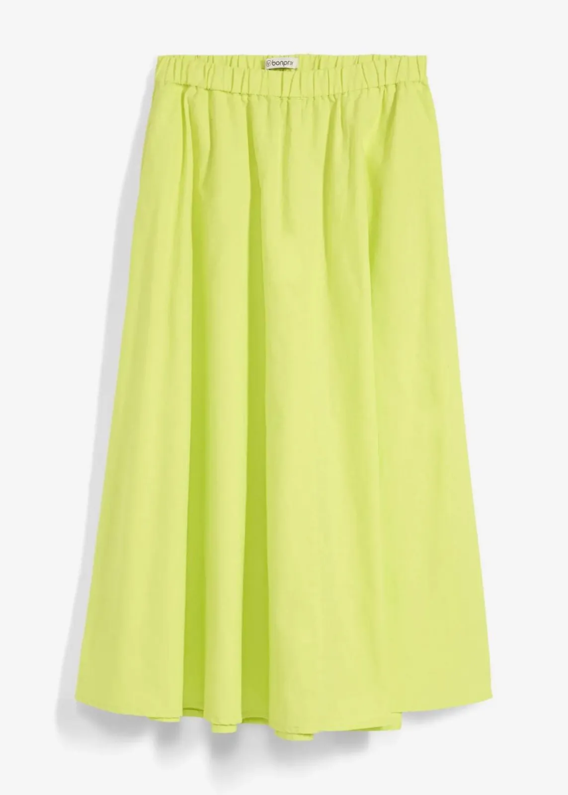 bonprix Nachhaltigere Materialien|Röcke|Midirock aus Leinen-Mix zitrusgelb