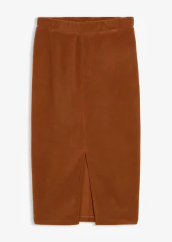 bonprix Bekleidung·Sportbekleidung|Zweiteiler & Sets|Midirock aus Polarfleece ziegelbraun