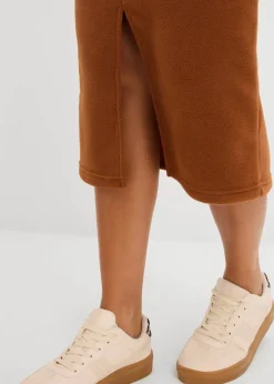 bonprix Bekleidung·Sportbekleidung|Zweiteiler & Sets|Midirock aus Polarfleece ziegelbraun