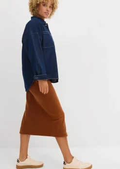 bonprix Bekleidung·Sportbekleidung|Zweiteiler & Sets|Midirock aus Polarfleece ziegelbraun