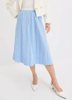 Midirock aus reiner Baumwolle|bonprix Clearance