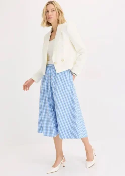 Midirock aus reiner Baumwolle|bonprix Clearance