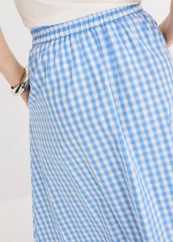 Midirock aus reiner Baumwolle|bonprix Clearance