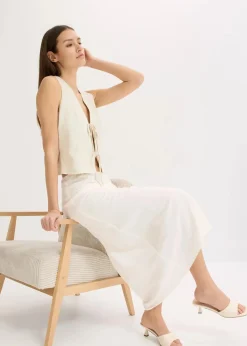 Midirock aus Satin|bonprix