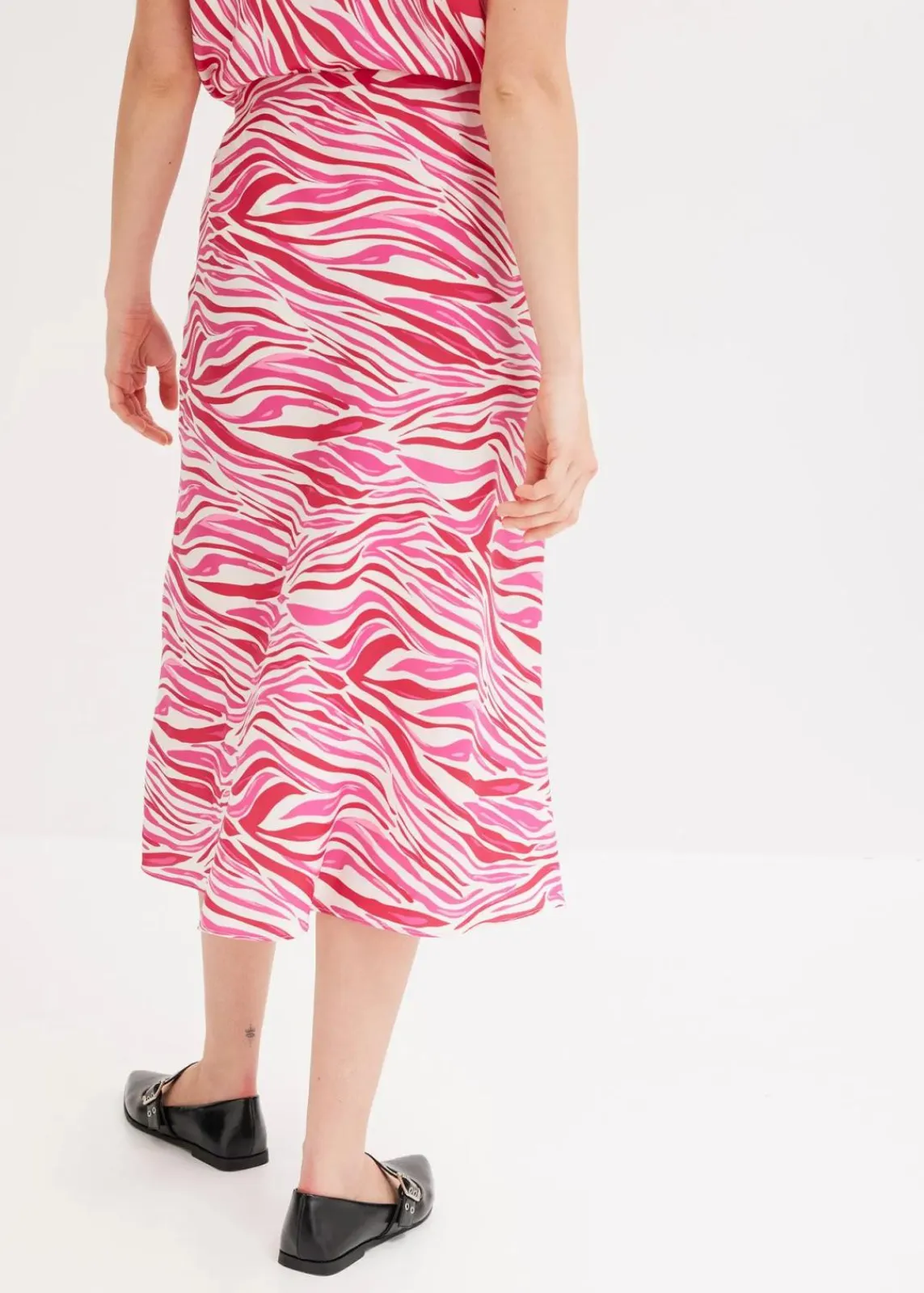 Midi-Rock mit Bequembund|bonprix