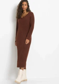 Midi-Strickkleid|bonprix Clearance