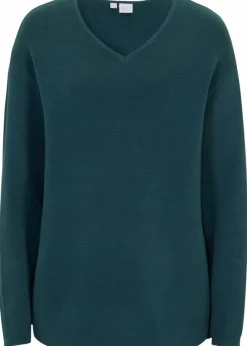 Milano Rib Pullover mit V-Ausschnitt|bonprix Online