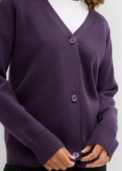 Milano Rib-Feinstrickjacke|bonprix Hot