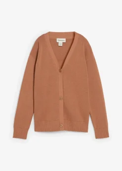 bonprix Bekleidung·Umstandsmode|Strickmode|Milano Rib-Feinstrickjacke schokosorbet