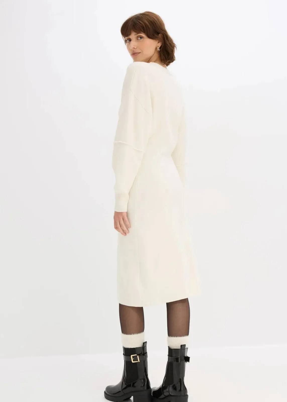 bonprix Bekleidung·Umstandsmode|Bekleidung·Pullover & Strickjacken|Milano Strickkleid perlweiß