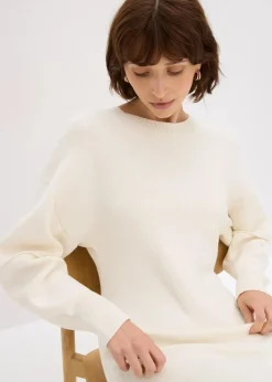 bonprix Bekleidung·Umstandsmode|Bekleidung·Pullover & Strickjacken|Milano Strickkleid perlweiß