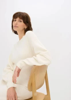 bonprix Bekleidung·Umstandsmode|Bekleidung·Pullover & Strickjacken|Milano Strickkleid perlweiß