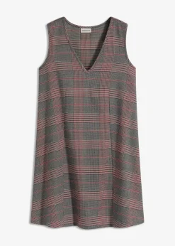 bonprix Bekleidung·Pullover & Strickjacken|Kleider|Minikleid braun/beige kariert