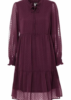 bonprix Kleider|Bekleidung·Pullover & Strickjacken|Minikleid weinrot