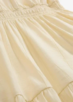 bonprix Kleider|Bekleidung·Pullover & Strickjacken|Minikleid aus fließendem Viskose-Mix natur