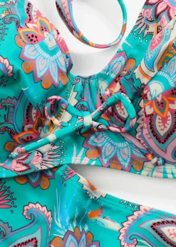 bonprix Nachhaltigere Materialien|Bademode·Bikinis|Minimizer Bügel Bikini (2-tlg. Set) türkis paisley