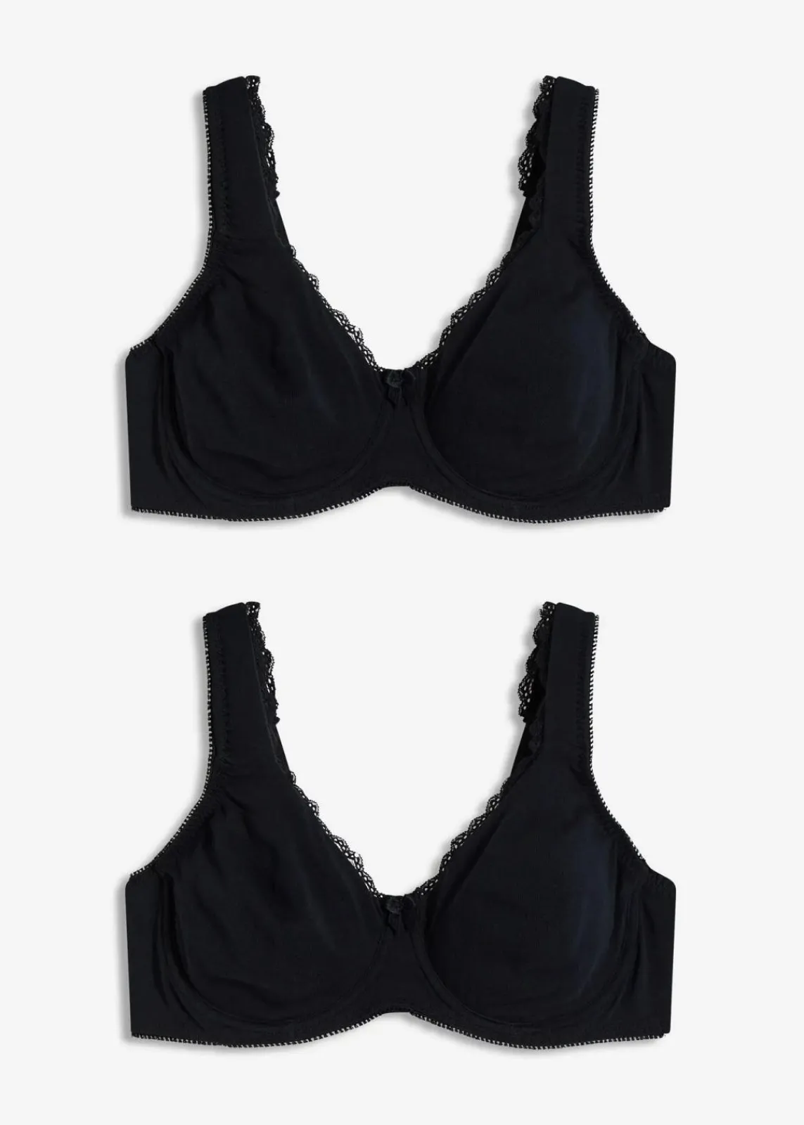 Minimizer T-Shirt-BH mit Bügel mit Bio-Baumwolle (2er Pack)|bonprix Online