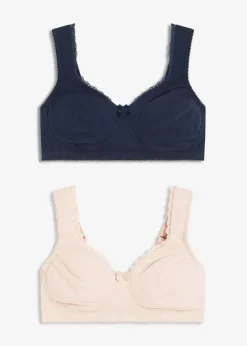 Minimizer T-Shirt-BH ohne Bügel mit Bio-Baumwolle (2er Pack)|bonprix Clearance