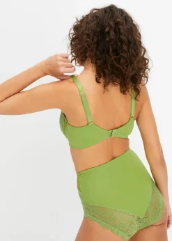 bonprix Wäsche·Dessous|Wäsche·Große Cups D-H|Minimizer-BH mit filigraner Spitze edelsteingrün