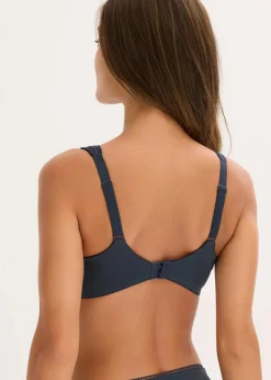 bonprix Große Cups D-H|Nachhaltigere Materialien|Minimizer-BH mit gepolsterten Trägern intensivblau