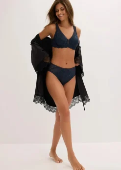 bonprix Große Cups D-H|Nachhaltigere Materialien|Minimizer-BH mit gepolsterten Trägern intensivblau