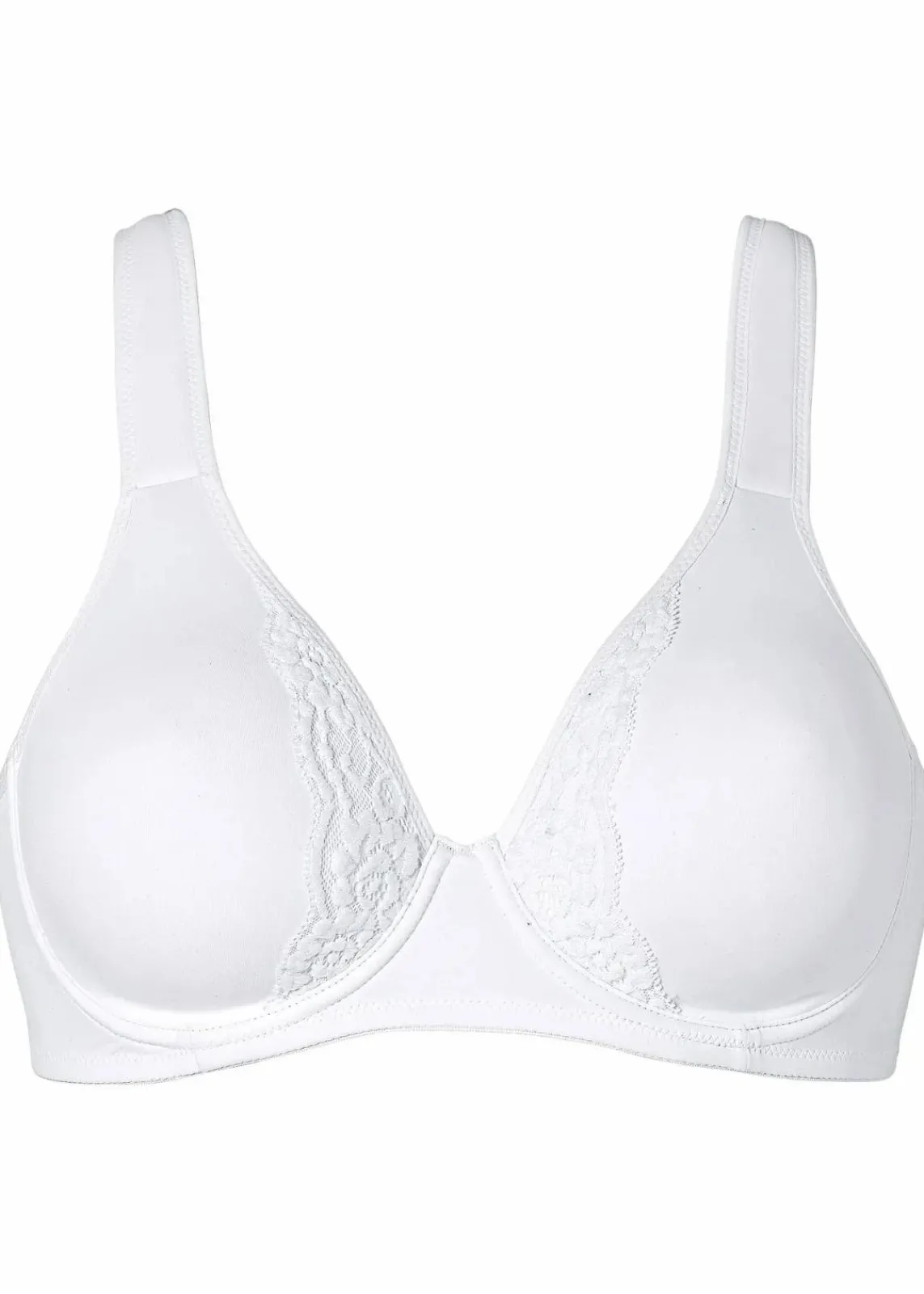 bonprix Große Cups D-H|Bhs|Minimizer-BH mit gepolsterten Trägern weiß