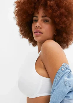 bonprix Große Cups D-H|Bhs|Minimizer-BH mit gepolsterten Trägern weiß