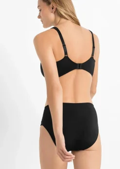 bonprix Große Cups D-H|Bhs|Minimizer-BH mit gepolsterten Trägern (2er Pack) kreidebeige+schwarz