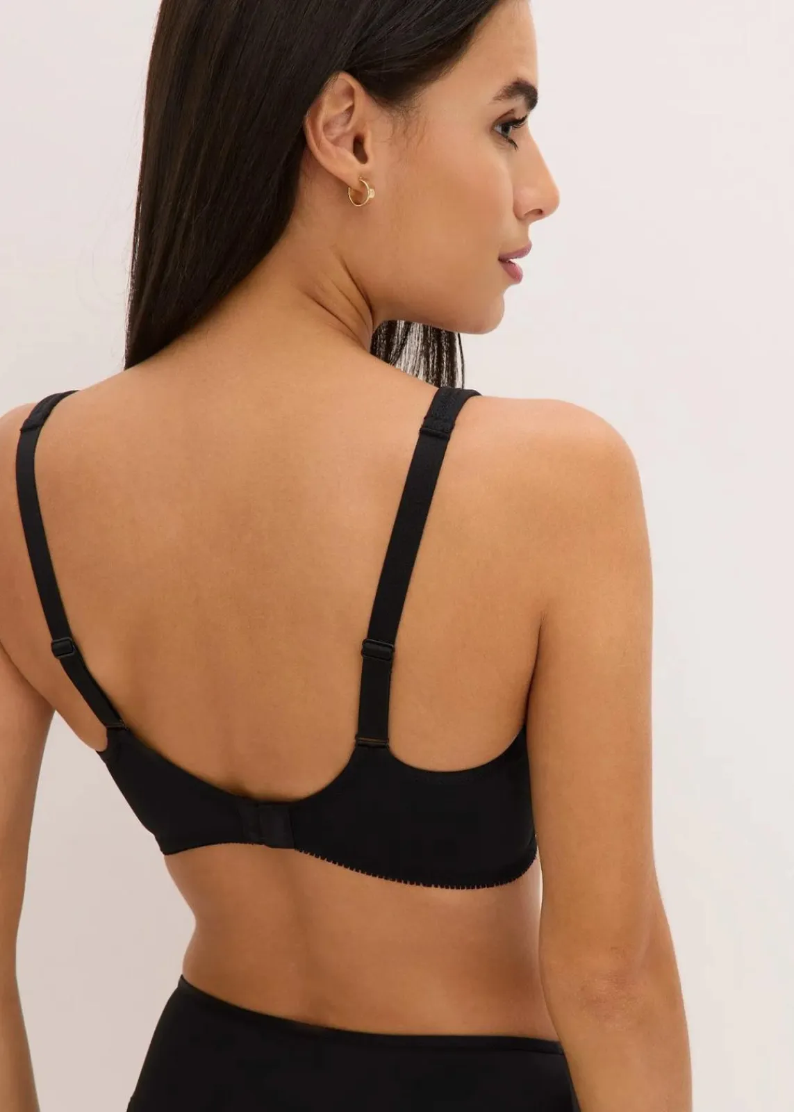 bonprix Wäsche·Dessous|Wäsche·Große Cups D-H|Minimizer-BH mit gepolsterten Trägern (2er Pack) weiß + schwarz