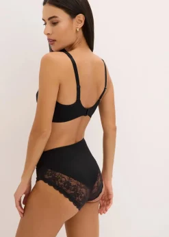 bonprix Wäsche·Dessous|Wäsche·Große Cups D-H|Minimizer-BH mit gepolsterten Trägern (2er Pack) weiß + schwarz