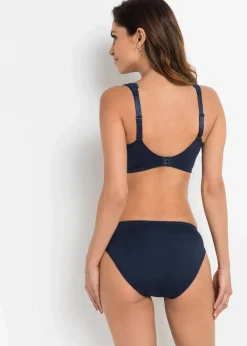 bonprix Große Cups D-H|Bhs|Minimizer-BH mit gepolsterten Trägern (2er Pack) dunkelblau+sandbeige