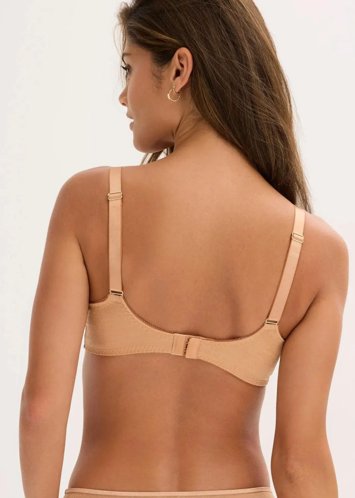bonprix Wäsche·Dessous|Wäsche·Große Cups D-H|Minimizer-BH mit schimmerndem Material goldbeige