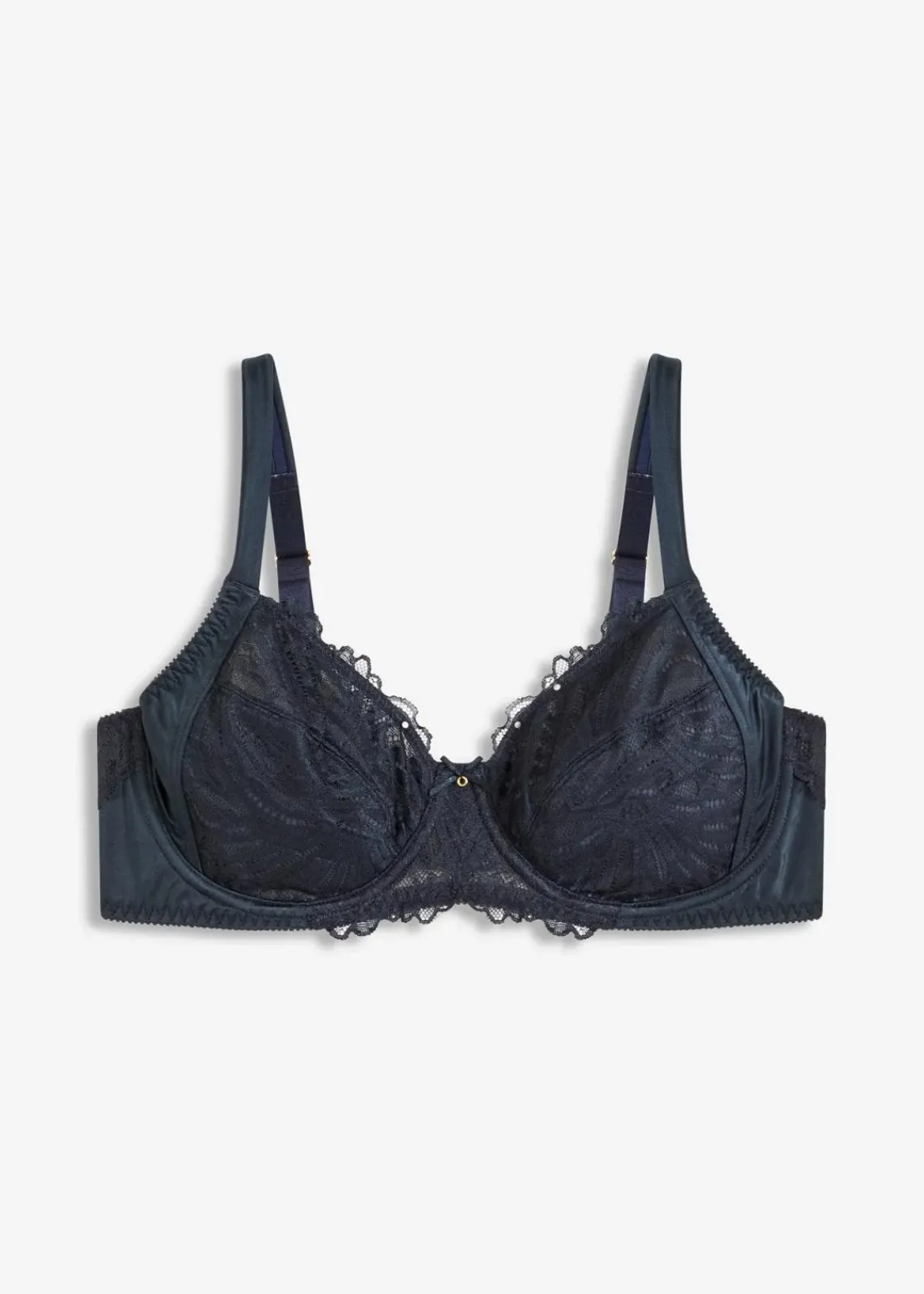 bonprix Wäsche·Dessous|Wäsche·Große Cups D-H|Minimizer-BH mit zarter Spitze intensivblau
