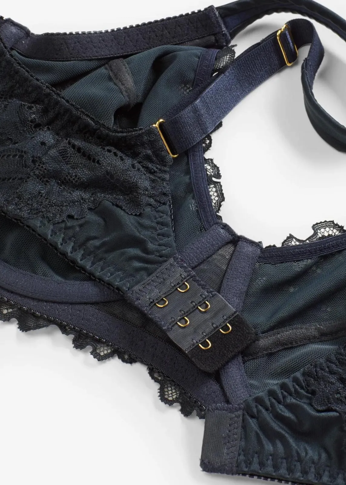 bonprix Wäsche·Dessous|Wäsche·Große Cups D-H|Minimizer-BH mit zarter Spitze intensivblau