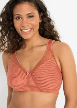 bonprix Große Cups D-H|Bhs|Minimizer-BH ohne Bügel mit gepolsterten Trägern zimt