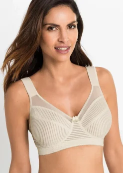 bonprix Große Cups D-H|Bhs|Minimizer-BH ohne Bügel mit gepolsterten Trägern champagner