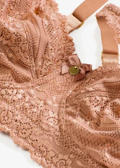 bonprix Große Cups D-H|Nachhaltigere Materialien|Minimizer-BH ohne Bügel mit gepolsterten Trägern schokosorbet