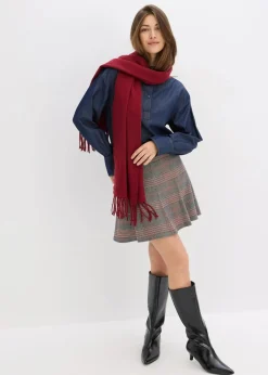 bonprix Bekleidung·Sportbekleidung|Röcke|Minirock braun/beige kariert