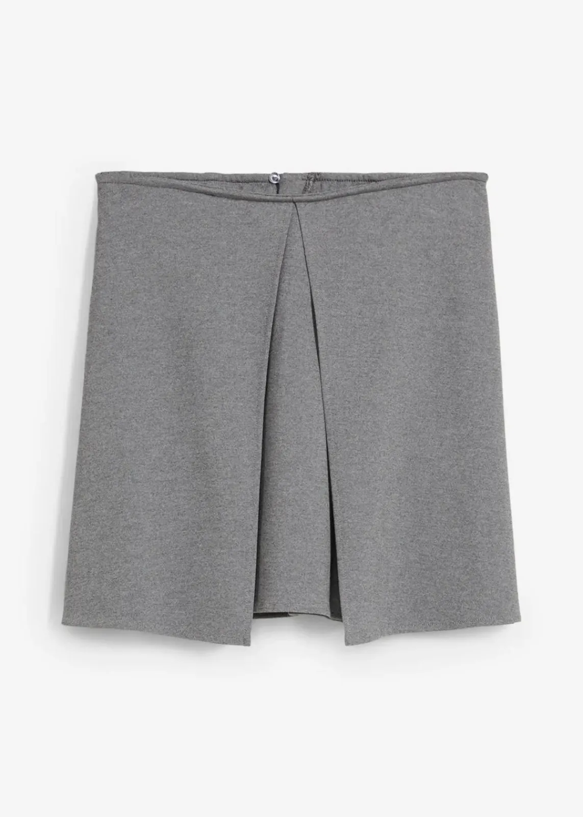 bonprix Röcke|Zweiteiler & Sets|Minirock aus bequemen Punto di Roma grau meliert meliert