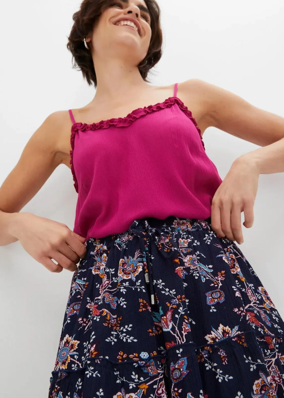 Minirock aus fließender Viskose|bonprix Discount