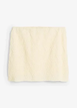 bonprix Röcke|Minirock in Struktur Optik cremeweiß